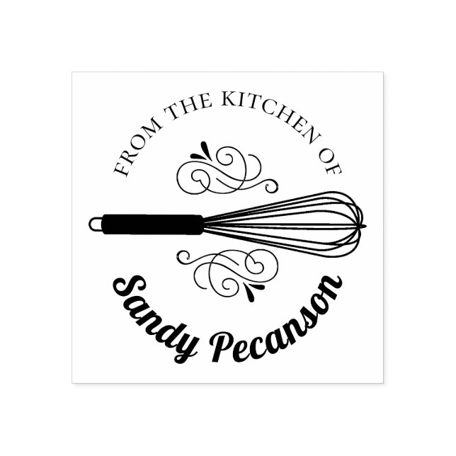 Whisk flourish from the kitchen of stamp (Imprint)