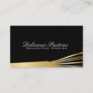 Whisk III (gold) Culinary Master Business Card