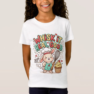 Whisk It Real Good Cute Bunny Chef T-Shirt Kids