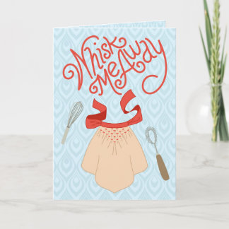 Whisk Me Away - Retro Baking Humour Card