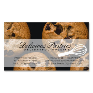 Whisk   Pastry Chef   Cookies Magnetic Business Card