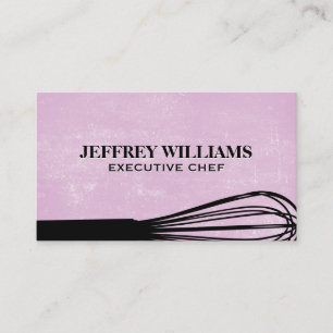 Whisk Purple Textured Background Business Card