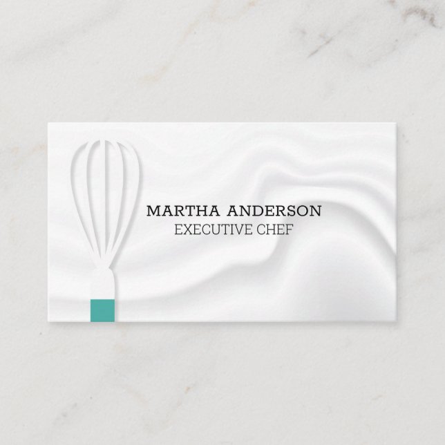 Whisk | Silky Background Business Card (Front)