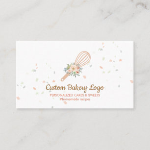 Whisk Stars Elegant Bakery Business Card