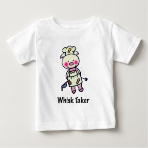 Whisk Taker Pig - Funny Chef Design Baby T-Shirt