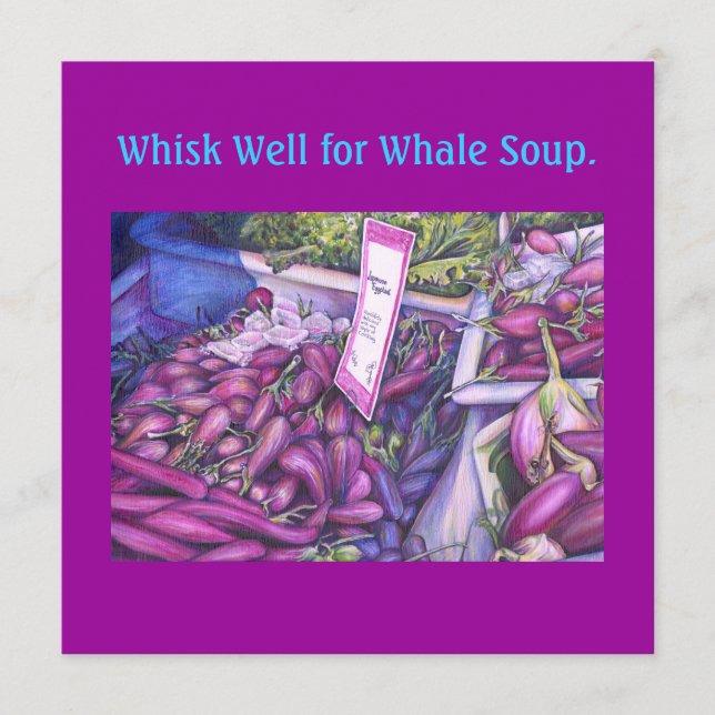 Whisk Well for Whale Soup Menu (Front)