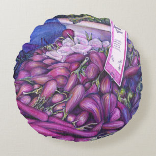 Whisk Well for Whale Soup Round Cushion