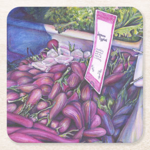 Whisk Well for Whale Soup Square Paper Coaster