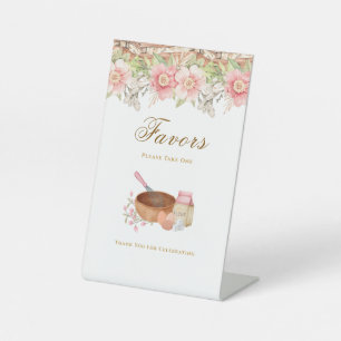 Whisked Away Bridal Shower Favours Pedestal Sign