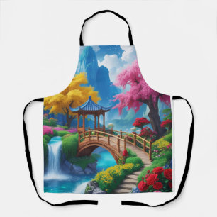 “Whisked Away – Fantasy Turquoise River ” Apron