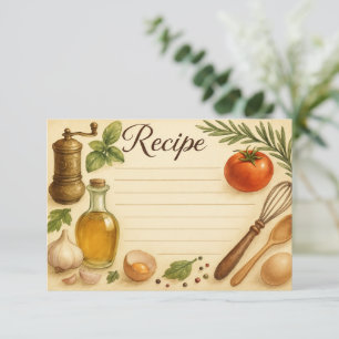 Whisked in Tuscany Recipe Card