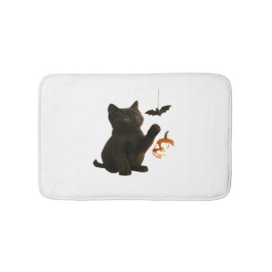 Whisker Hex & Lantern Glow Classic T-Shirt Bath Mat