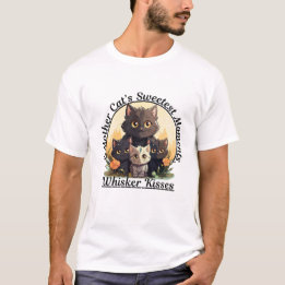 Whisker Kisses – Cute Cat Lovers’ Graphic T-Shirt