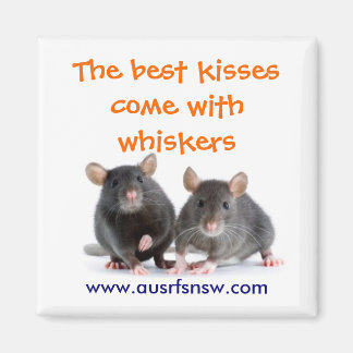 Whisker Kisses (rat) Magnet