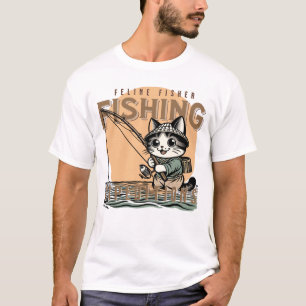 Whisker Waters - Cat Fishing Fun T-Shirt