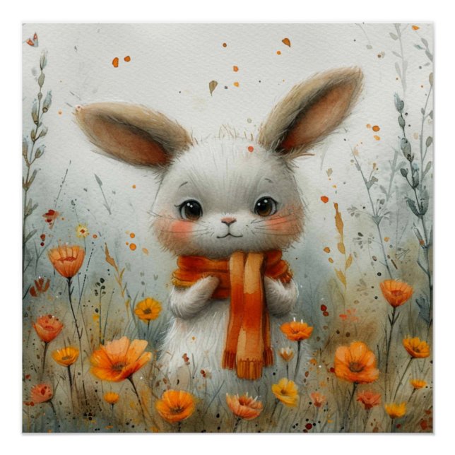 Whisker Wonder: A Bit of Whimsy Bunny Poster (Front)