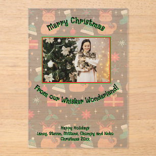 Whisker Wonderland Acrylic Photo Invitations