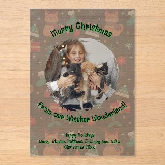 Whisker Wonderland Acrylic Photo Invitations