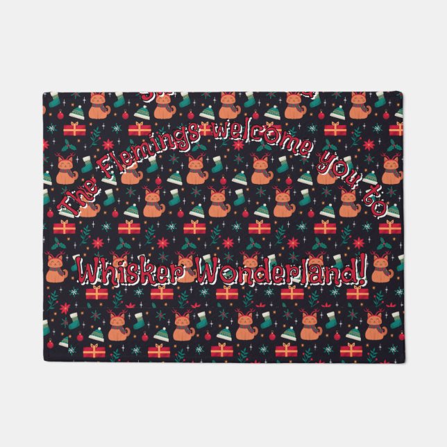 Whisker Wonderland Doormat (Front)