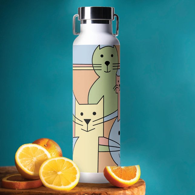 Whisker Wonders' Cats Water Bottle (Creator Uploaded)