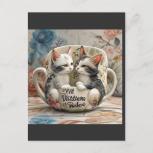 Whisker Wonders: Feline Friendship is Forever Postcard