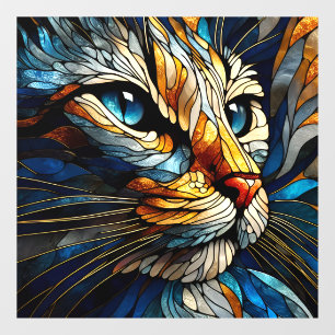 Whiskered Elegance - AI Window Cling