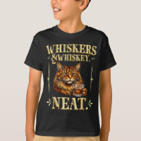 Whiskers & neat funny meme cat lover drinker