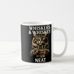 Whiskers and Neat Funny Cat Coffee Mug