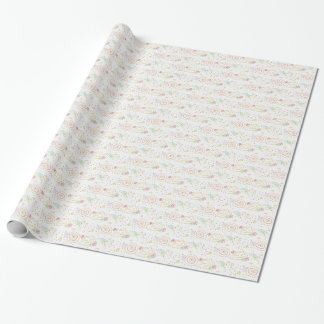 whiskers' fireworks tiled gift wrapping paper