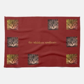whiskers tea towel poema