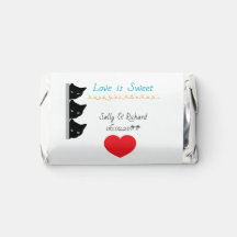 Whiskers & Vows | Black Cat Wedding Candy Favours