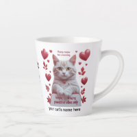 Whiskers & Warmth – 12 oz Latte Mug with Pawsitive