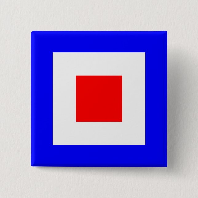 WHISKEY 15 CM SQUARE BADGE (Front)