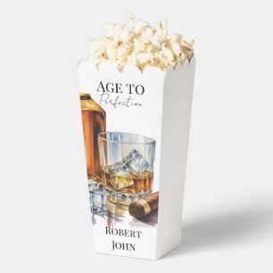 Whiskey and Cigar Men’s Birthday Party Favour Box