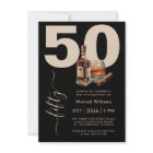 Whiskey and Cigars Masculine 50th Birthday Party