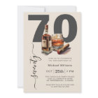 Whiskey and Cigars Masculine 70th Birthday Party