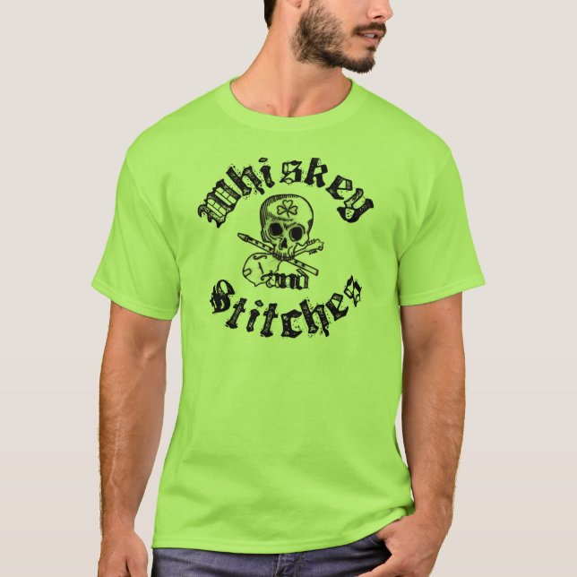 Whiskey and Stitches Men's Shirt (Front)
