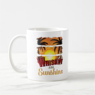 Whiskey and Sunshine, Orange Sunset Summer Coffee Mug