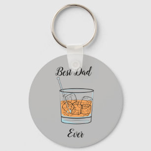 Whiskey Best Dad Ever Key Ring