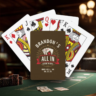 Whiskey Brown Bachelor Party Custom Poker Playing Cards