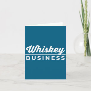 Whiskey Business Drinking St Patrick's Day Card