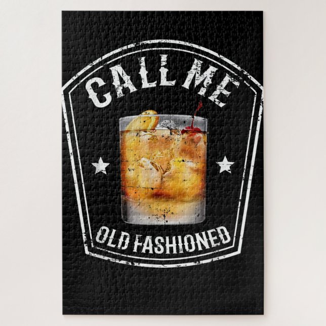 Whiskey Calls Me Old Fashioned Jigsaw Puzzle (Vertical)