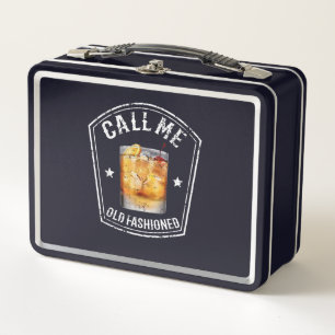 Whiskey Calls Me Old Fashioned Metal Lunch Box