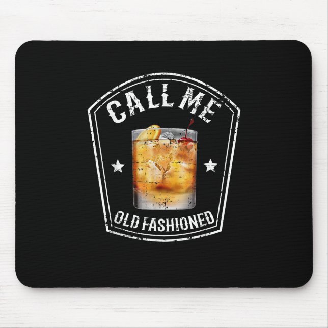 Whiskey Calls Me Old Fashioned Mouse Mat (Front)