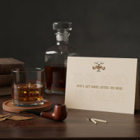 Whiskey & Cigar Groom Bachelor Party Invite