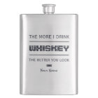 WHISKEY custom monogram flask