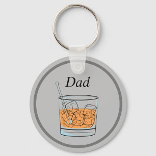 Whiskey Dad Key Ring