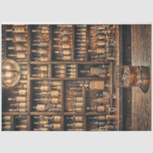 Whiskey Decoupage Paper – Rustic Bar Elegance