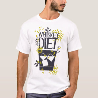 Whiskey Diet Alcohol Lover Funny Humor T-Shirt