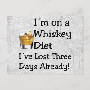 Whiskey Diet Postcard